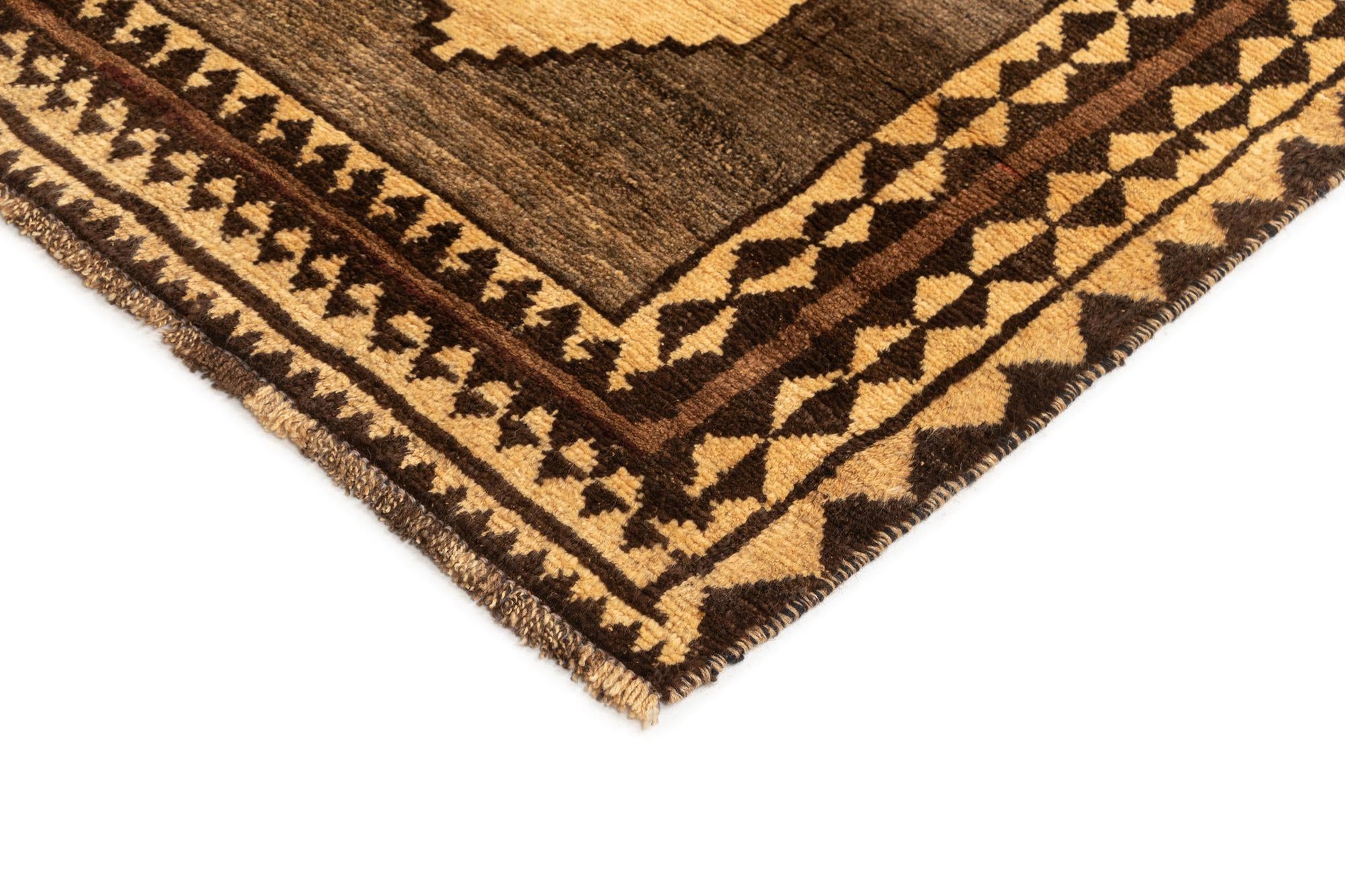 4' 6 x 7' 7 Gabbeh Wool Rug