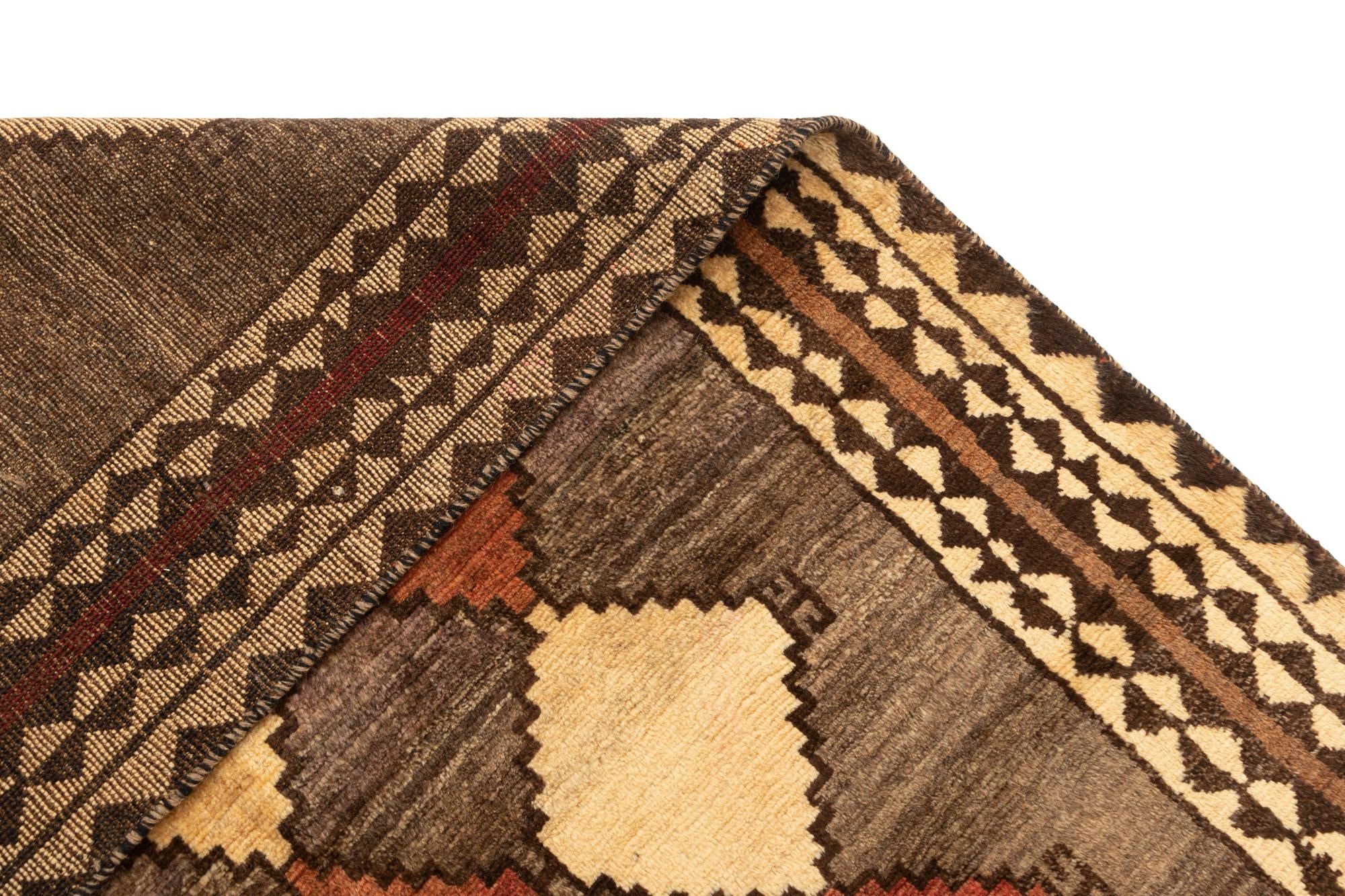 4' 6 x 7' 7 Gabbeh Wool Rug