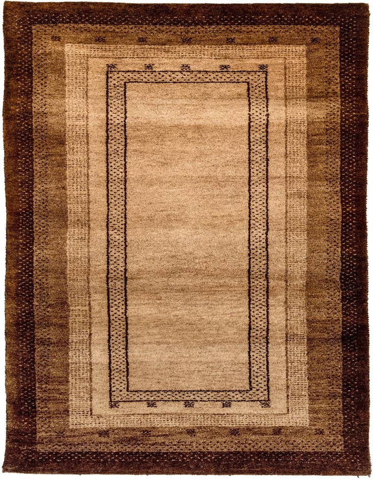 Detail image of 2' 5 x 4' 8 Hand Knotted Gabbeh Wool Rug