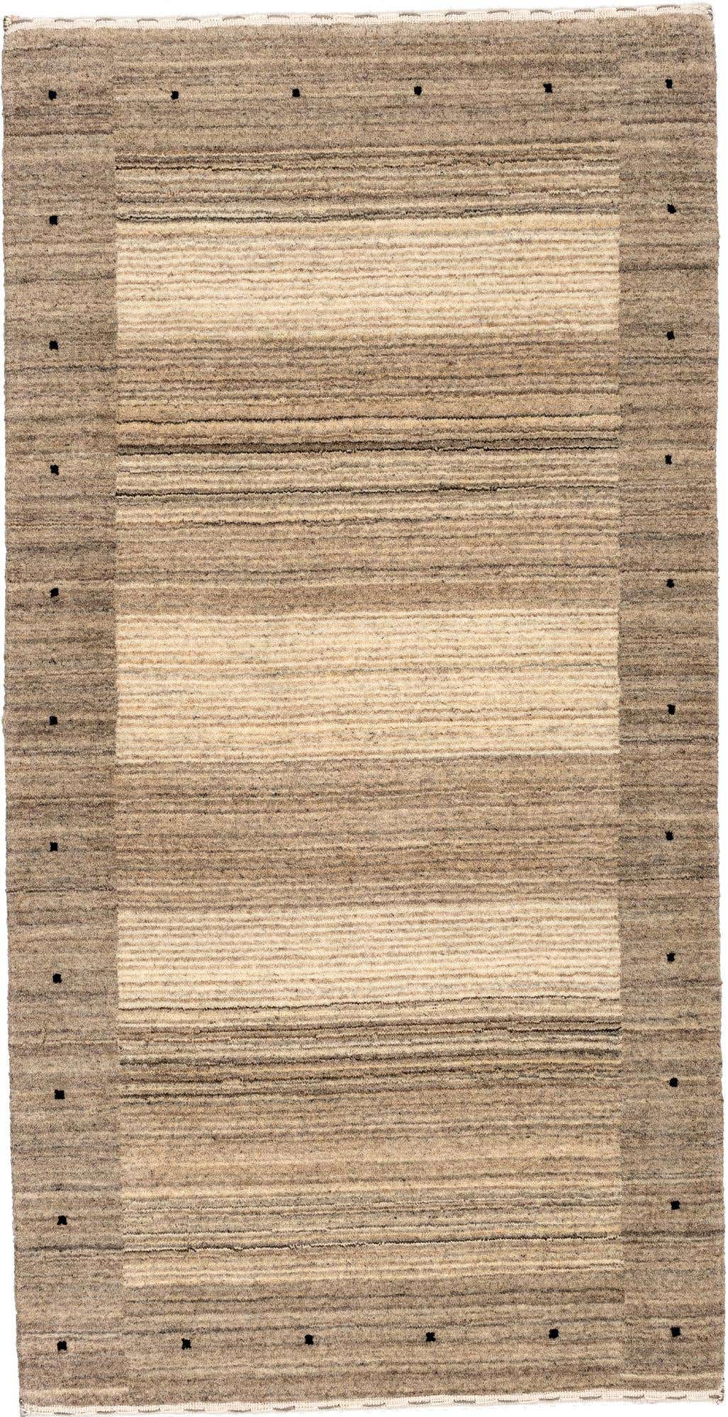 2' 5 x 4' 8 Hand Knotted Gabbeh Wool Rug