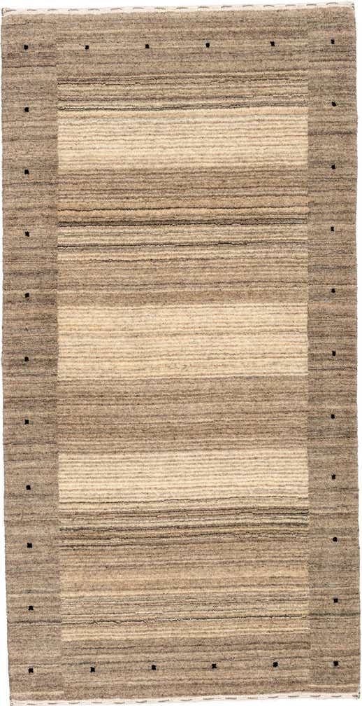 2' 5 x 4' 8 Hand Knotted Gabbeh Wool Rug