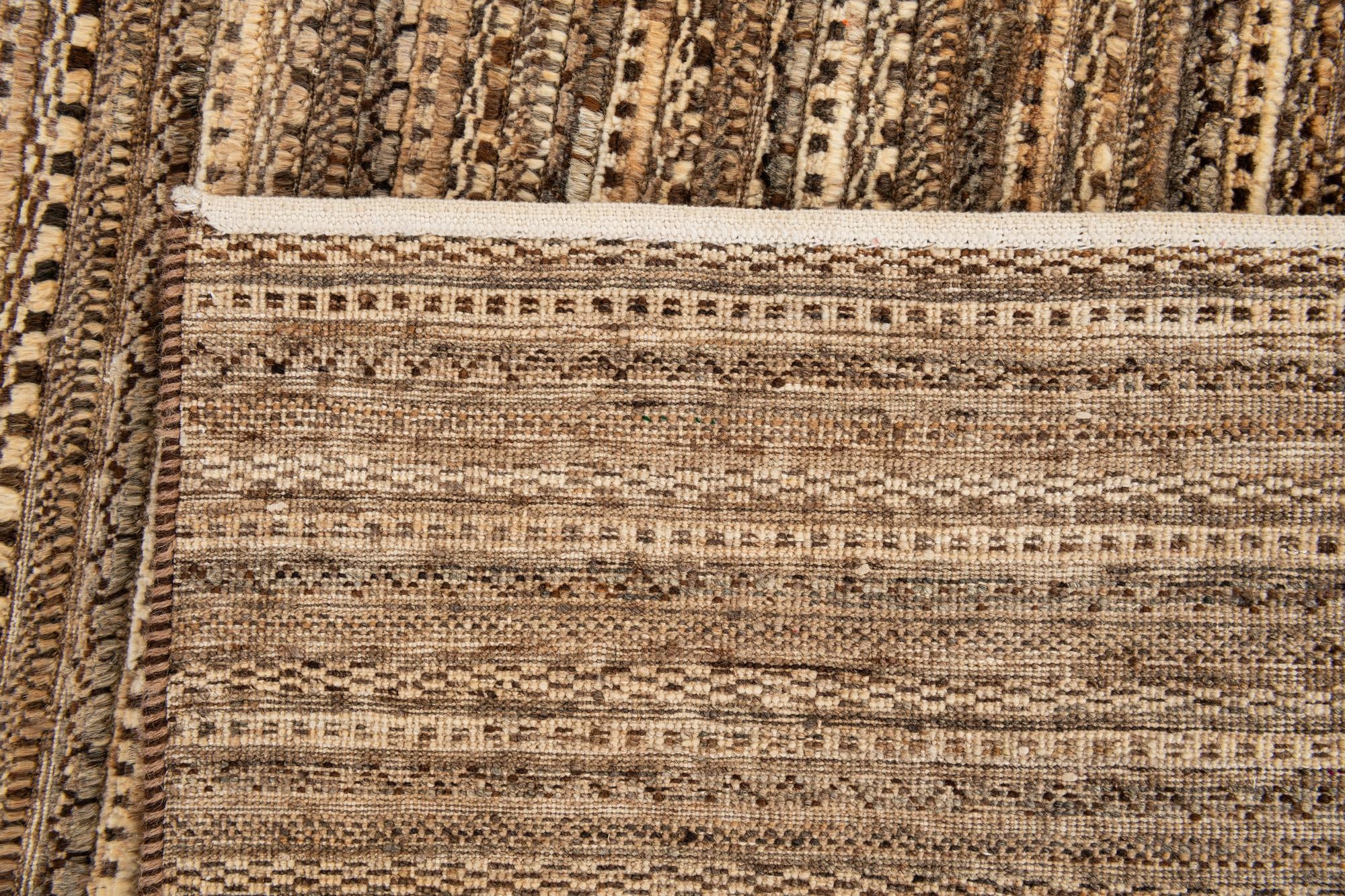 4' 6 x 6' 5 Hand Knotted Gabbeh Wool Rug