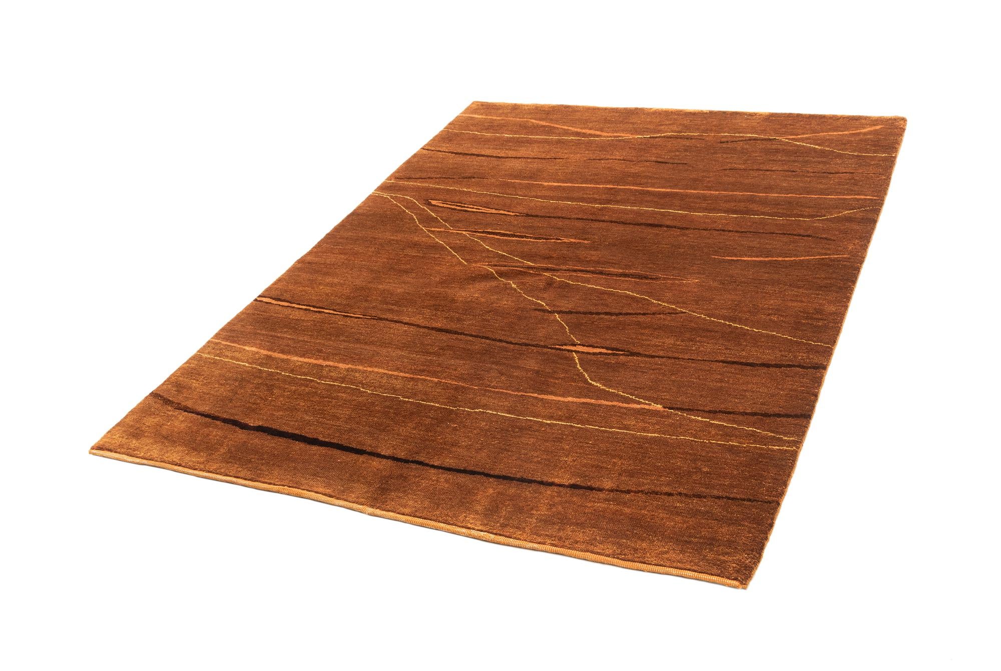 4' 10 x 6' 10 Hand Knotted Gabbeh Wool Rug