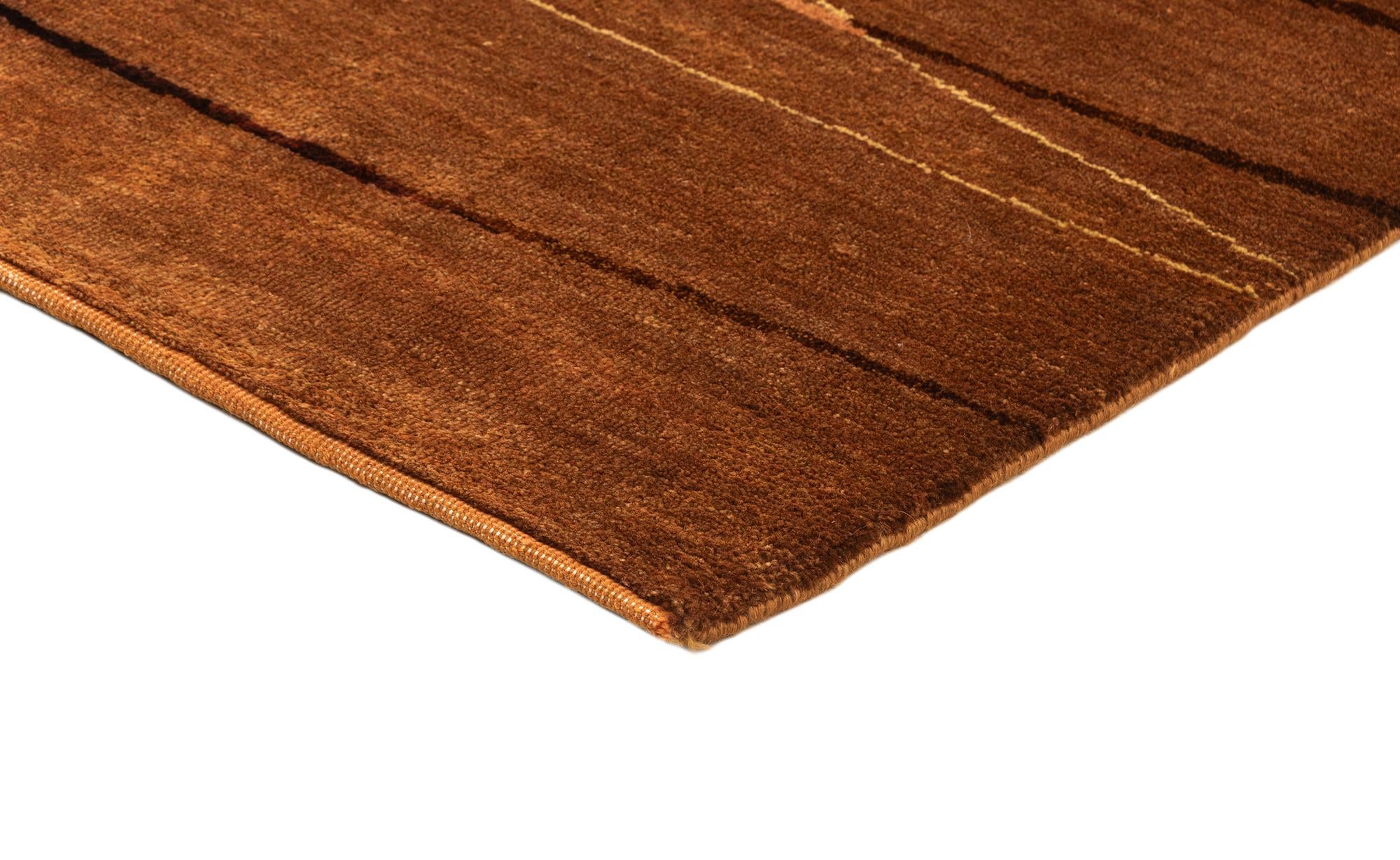 4' 10 x 6' 10 Hand Knotted Gabbeh Wool Rug
