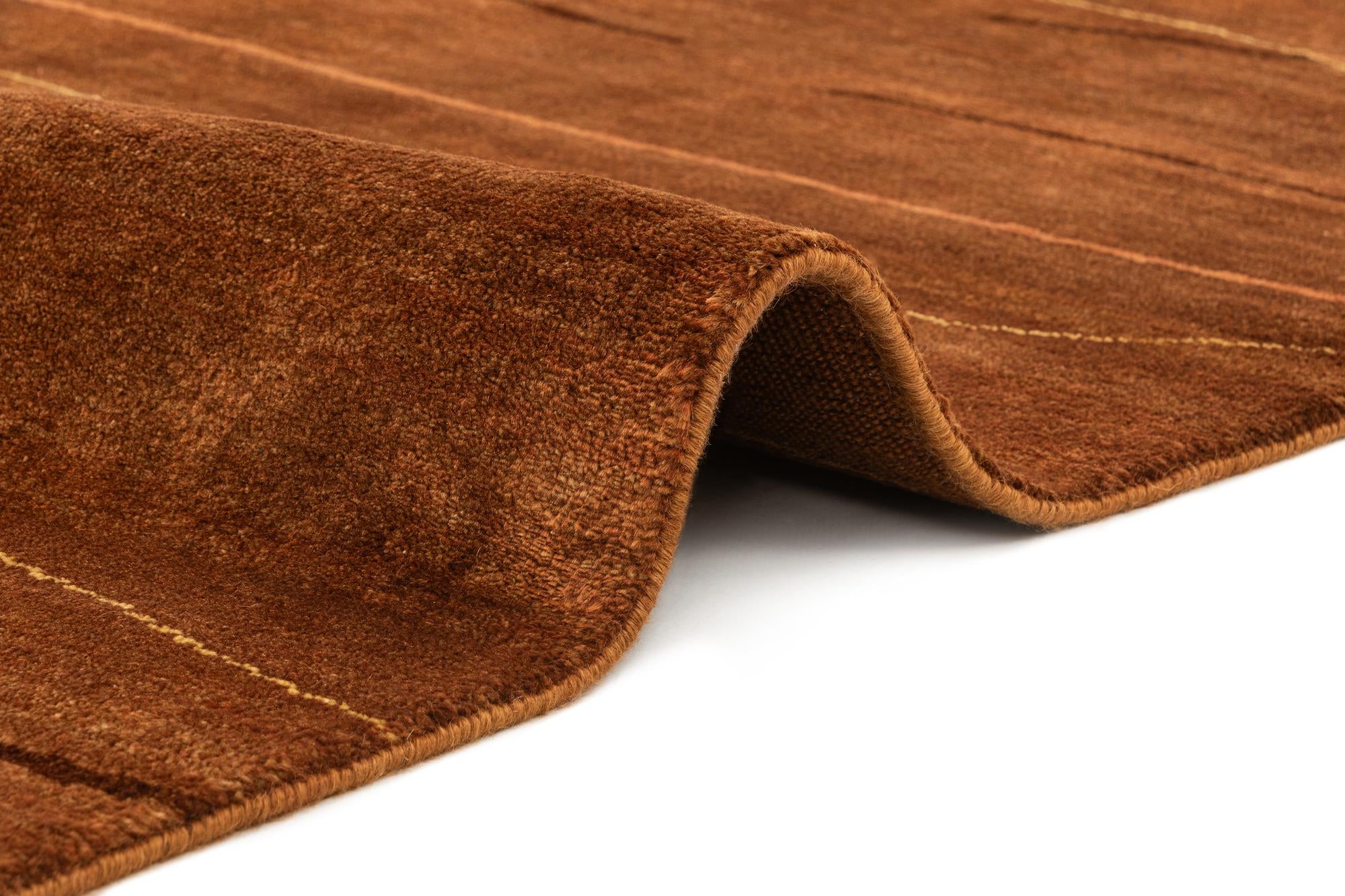 4' 10 x 6' 10 Hand Knotted Gabbeh Wool Rug