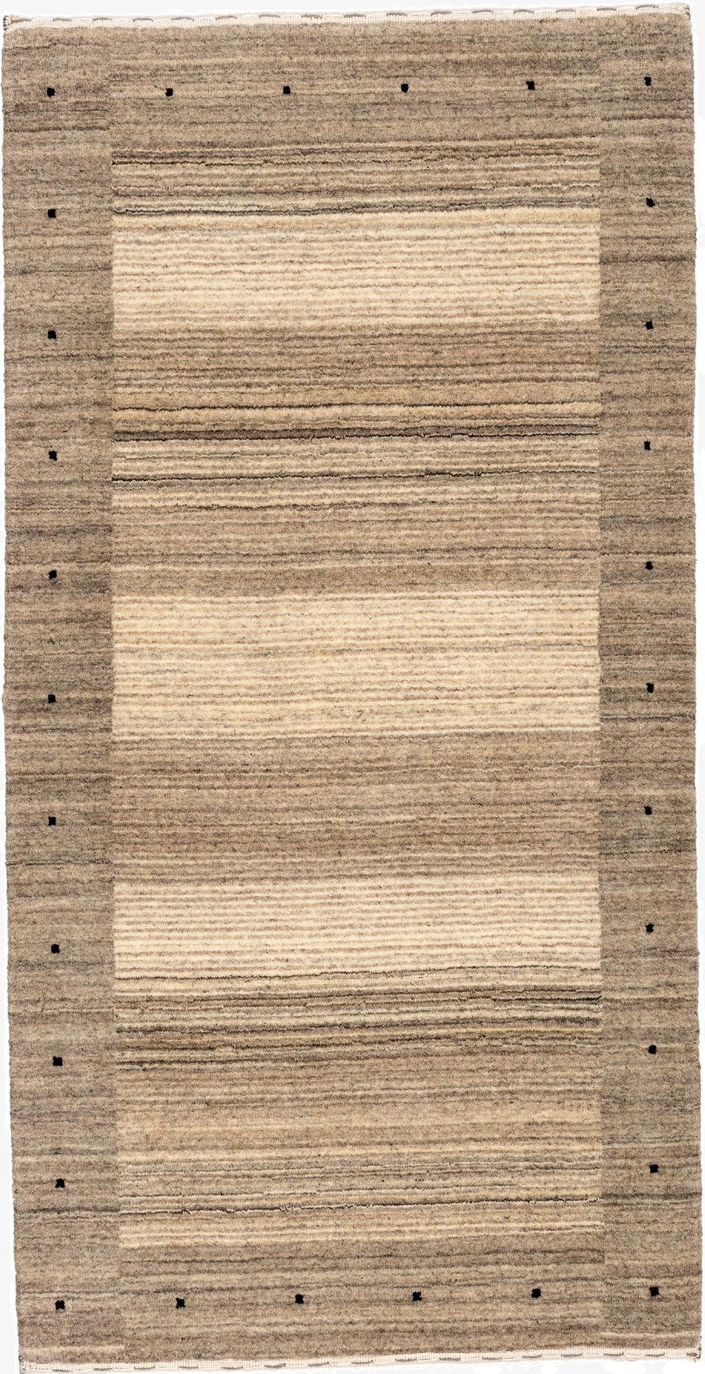2' 5 x 4' 8  Hand Knotted Gabbeh Wool Rug