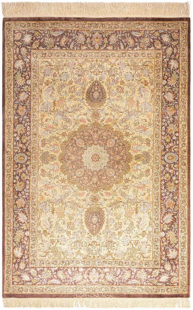100cm x 150cm Ghom Silk Teppich