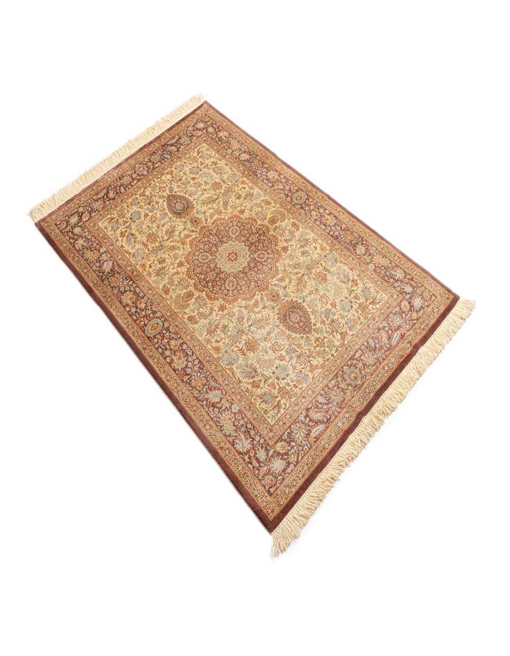 Detail image of 3' 3 x 5' 1 Ghom Silk Rug