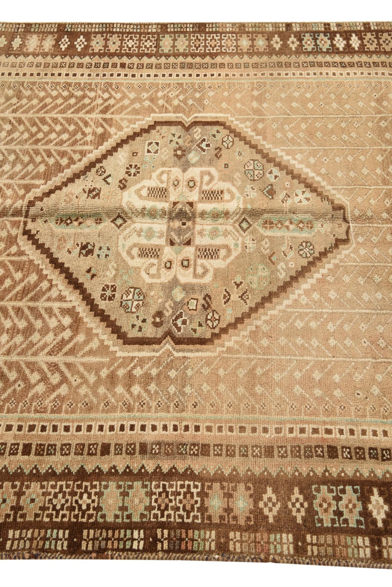 5' x 8' 4 Hand Knotted Hamedan Persian Wool Rug