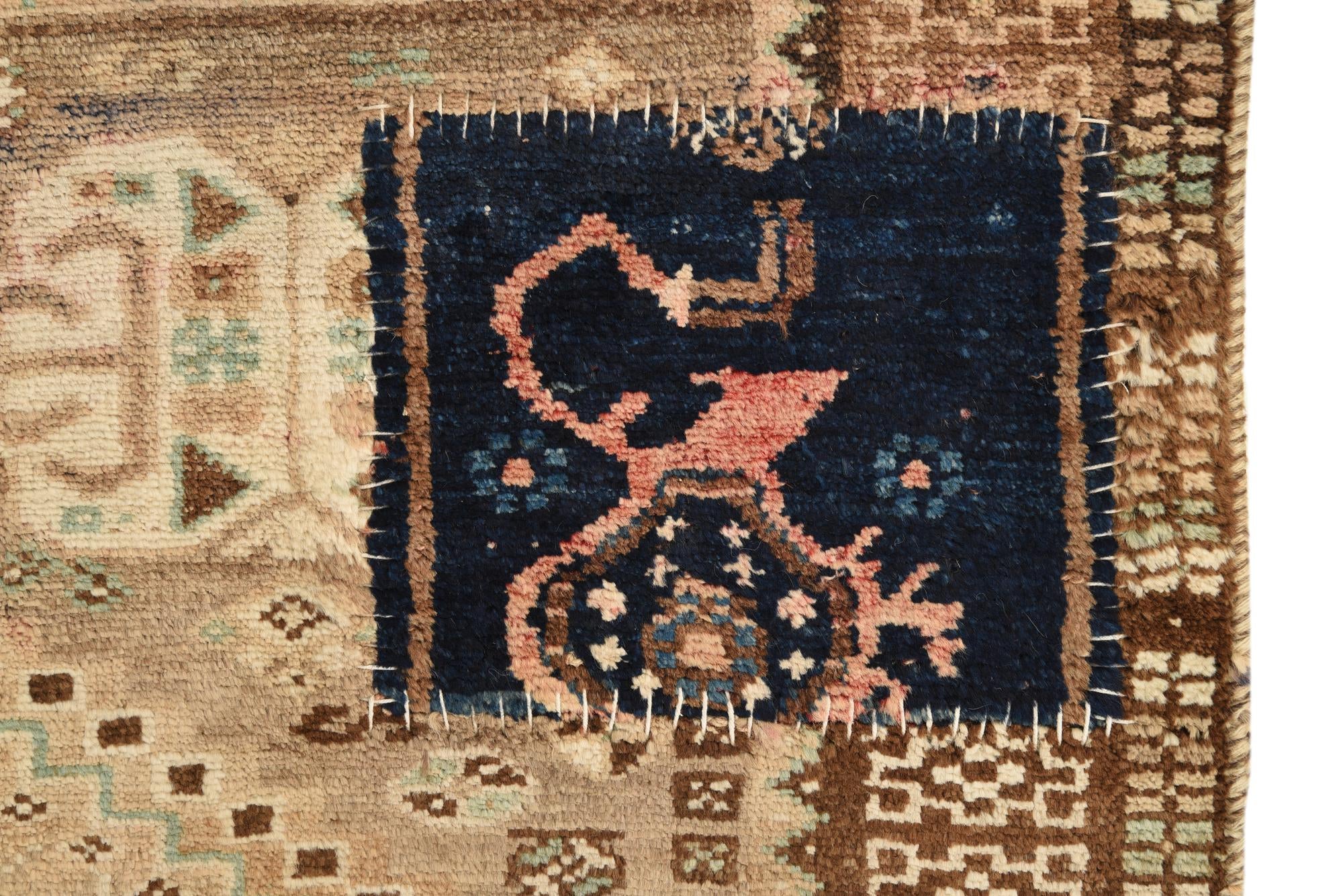 5' x 8' 4 Hand Knotted Hamedan Persian Wool Rug