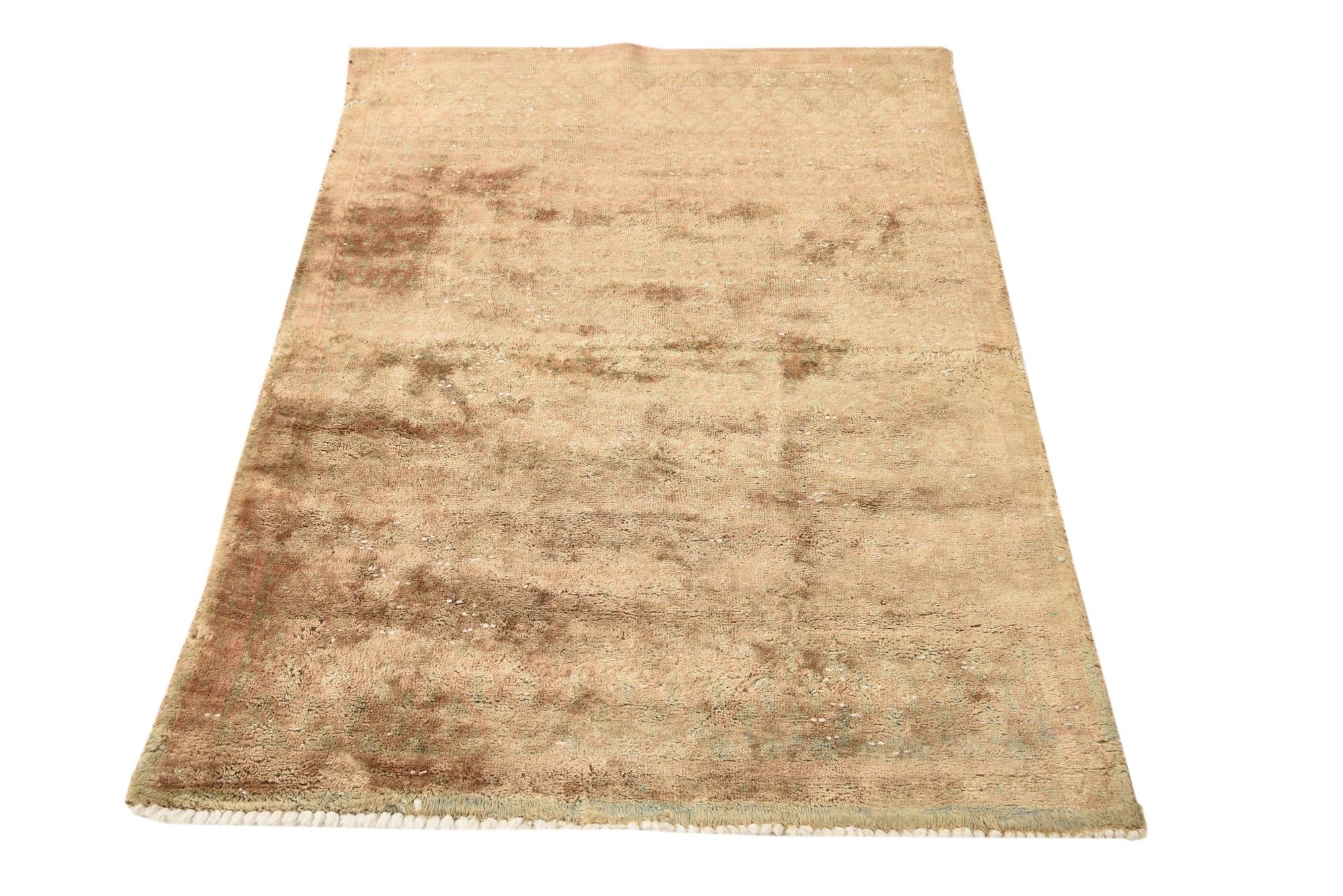 3' 5 x 5' 1 Hand Knotted Hamedan Persian Wool Rug