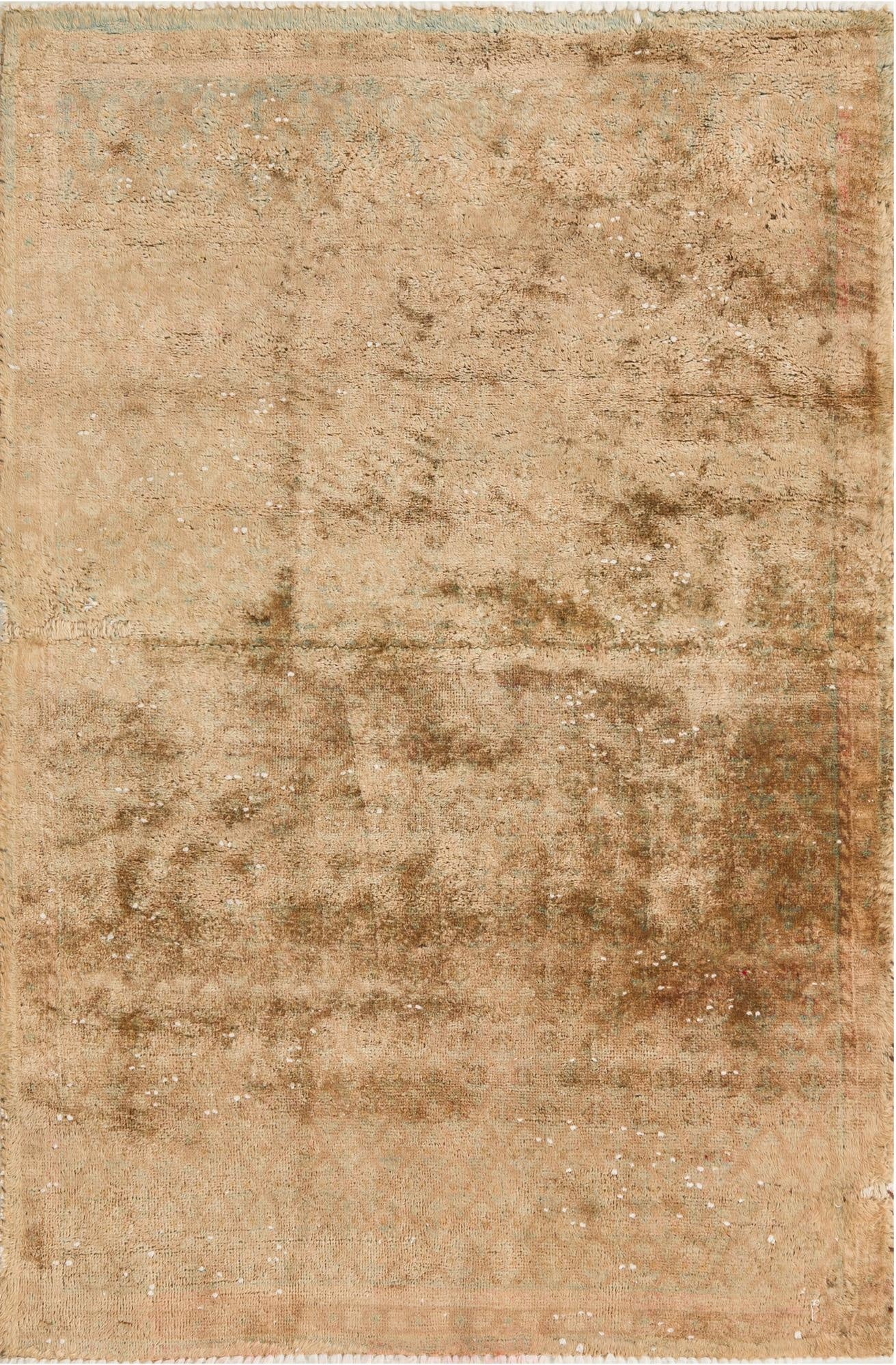 3' 5 x 5' 1  Hand Knotted Hamedan Persian Wool Rug