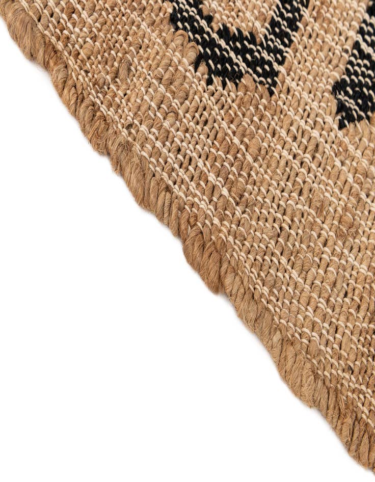 Detail image of 4' 2 x 6'  Hand Woven Kala Handwoven Jute Rug