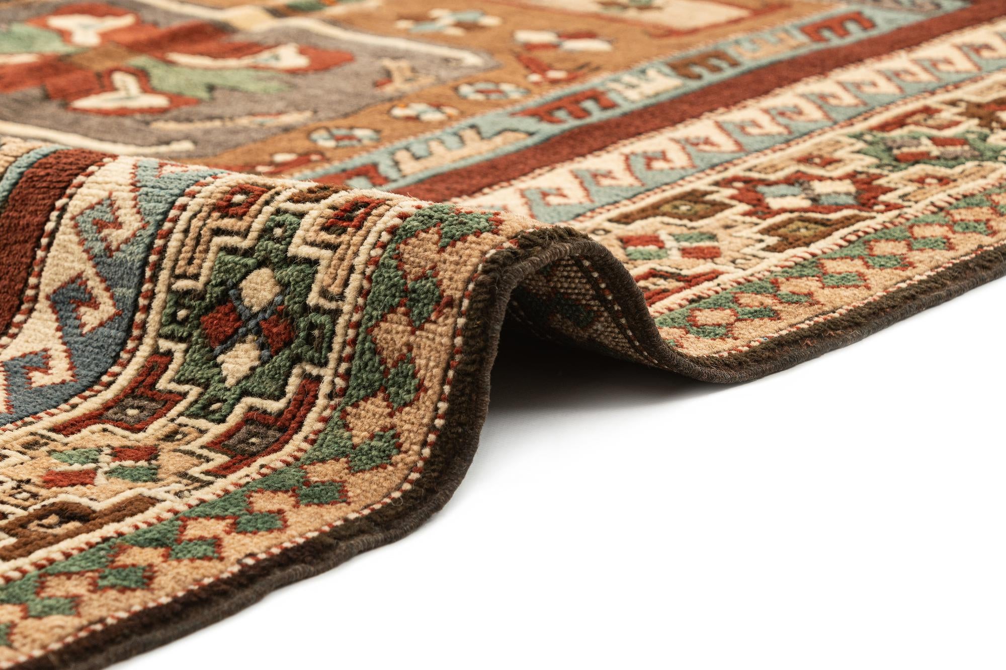 4' 7 x 6' 10 Hand Knotted Kars Wool Rug