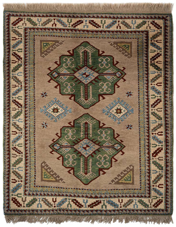 Detail image of 4' 5 x 5' 10 Kars Wool Rug