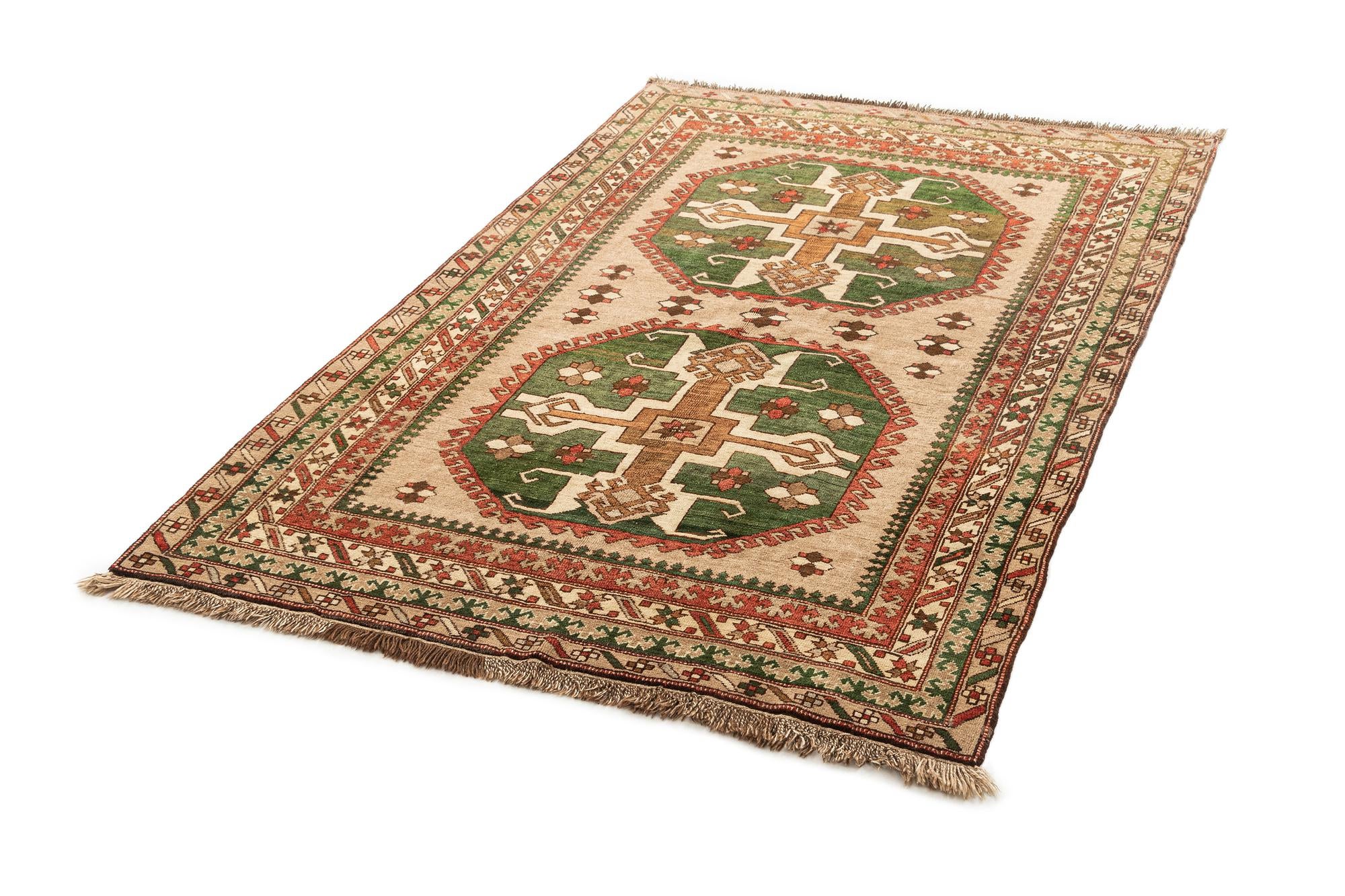 5' x 7' 4 Hand Knotted Kars Wool Rug