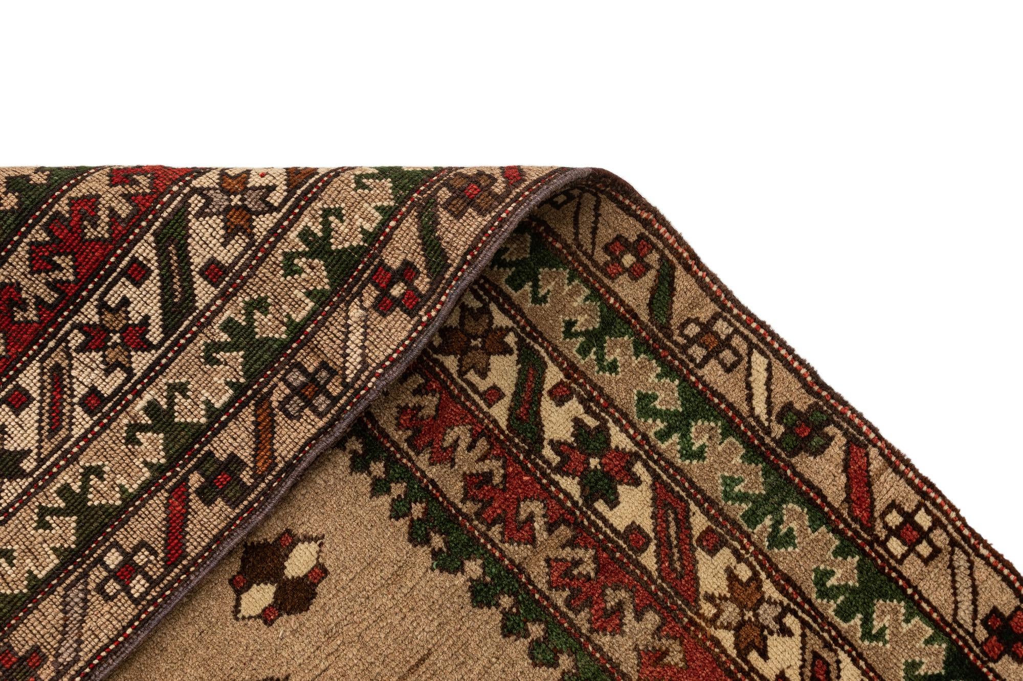 5' x 7' 4 Hand Knotted Kars Wool Rug
