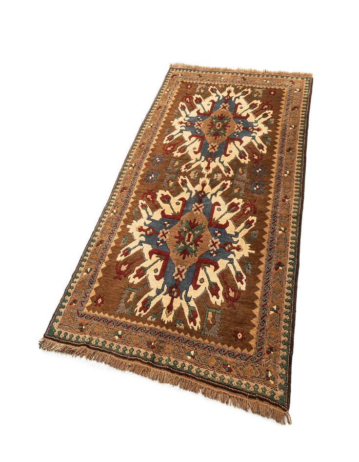 Detail image of 4' 9 x 7' 3 Hand Knotted Kars Wool Rug