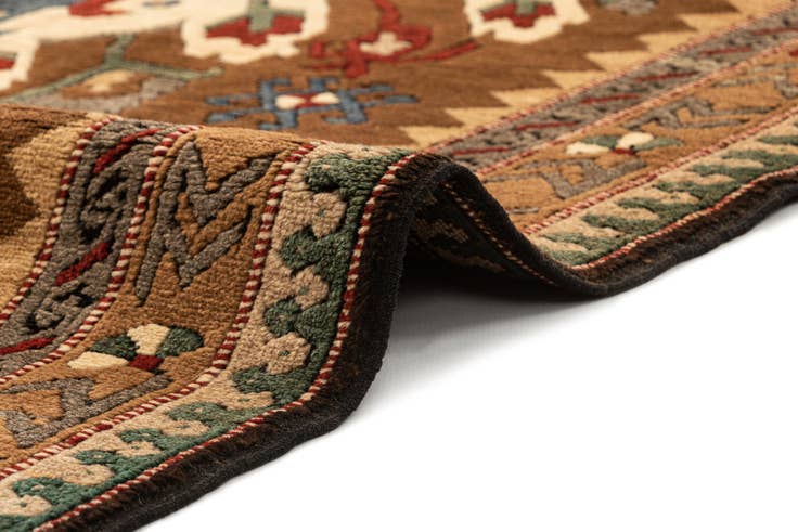 Detail image of 4' 9 x 7' 3 Hand Knotted Kars Wool Rug