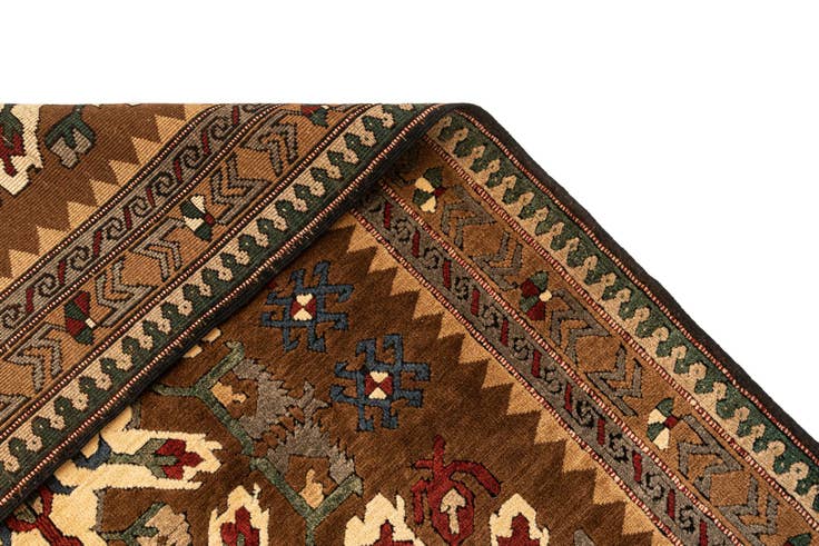 Detail image of 4' 9 x 7' 3 Hand Knotted Kars Wool Rug