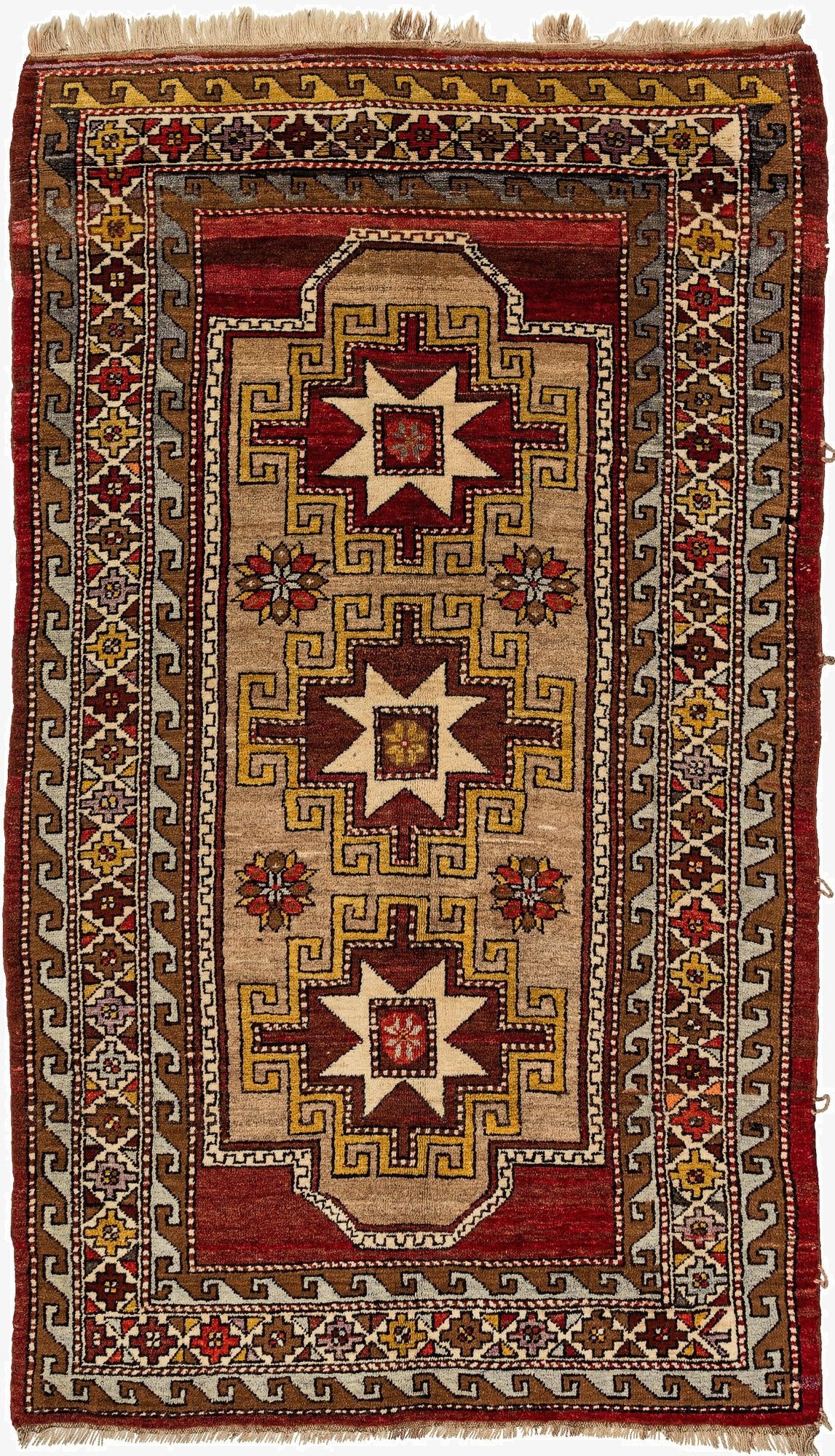 5' x 8' 4  Hand Knotted Kars Oriental Wool Rug