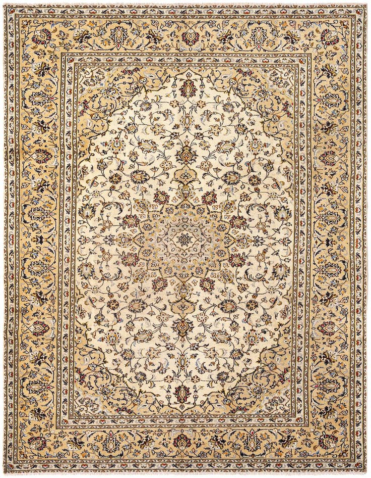 Detail image of 6' 4 x 9' 10 Kashan Wool Rug