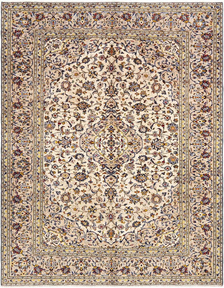 Detail image of 6' 5 x 9' 8 Kashan Wool Rug