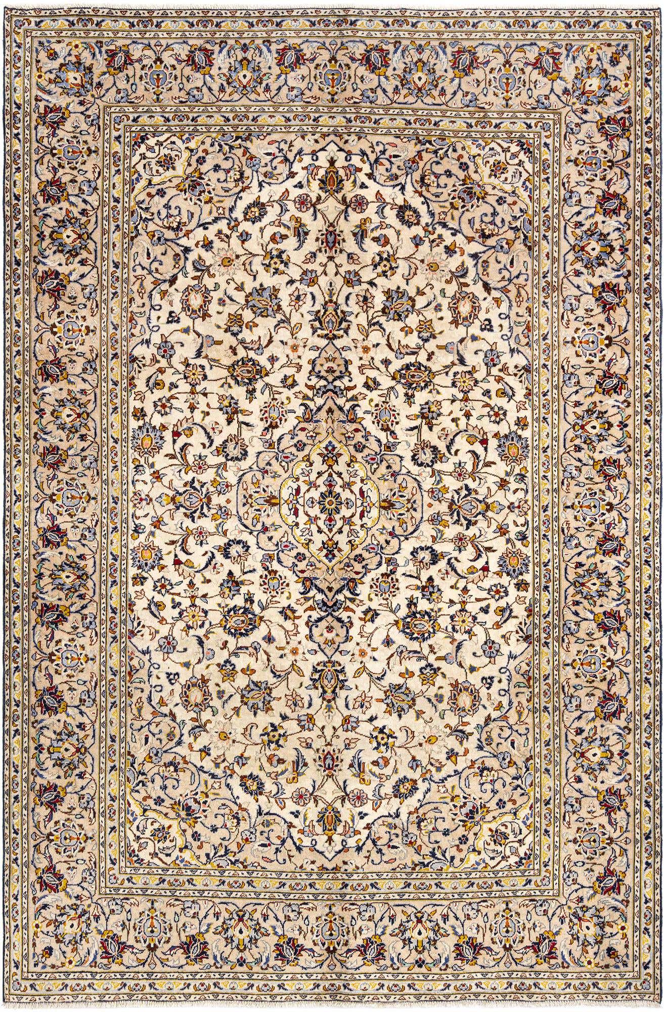 6' 5 x 9' 8 Kashan Wool Rug