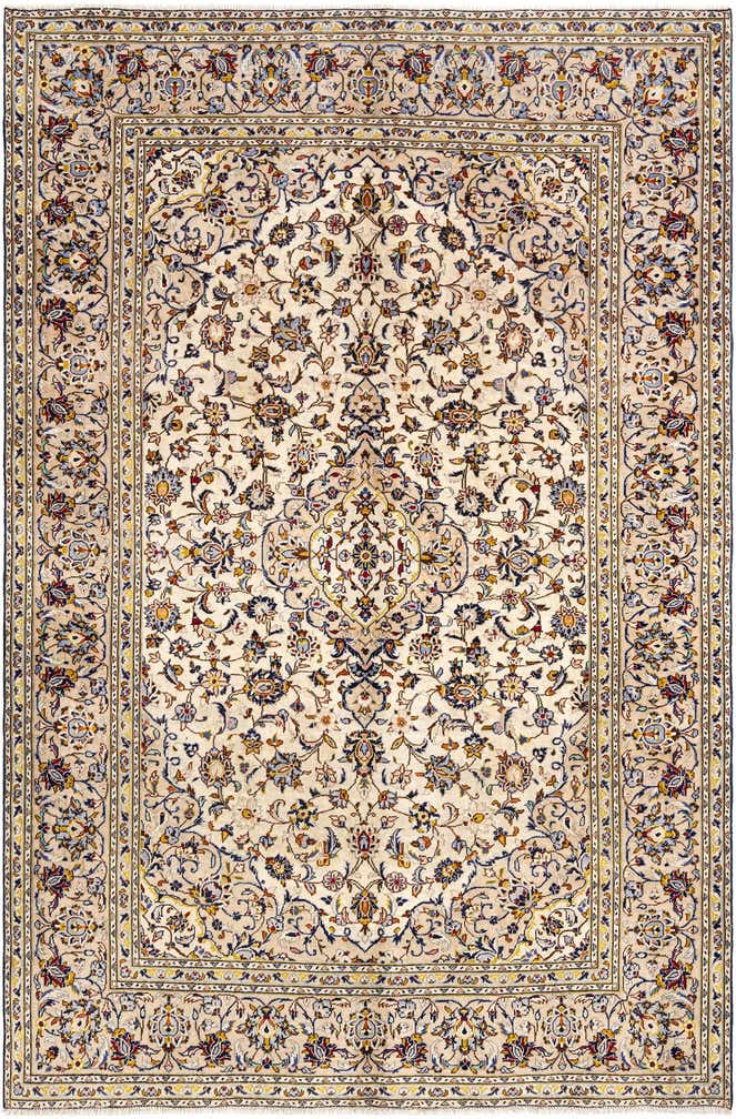 6' 5 x 9' 8 Kashan Wool Rug