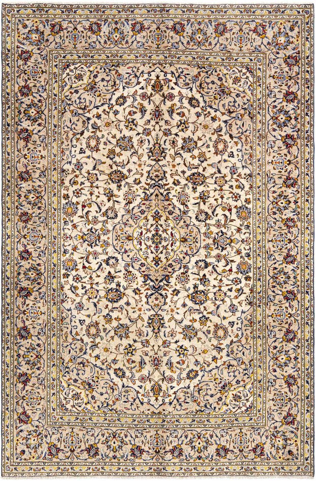 Detail image of 6' 5 x 9' 8 Kashan Wool Rug