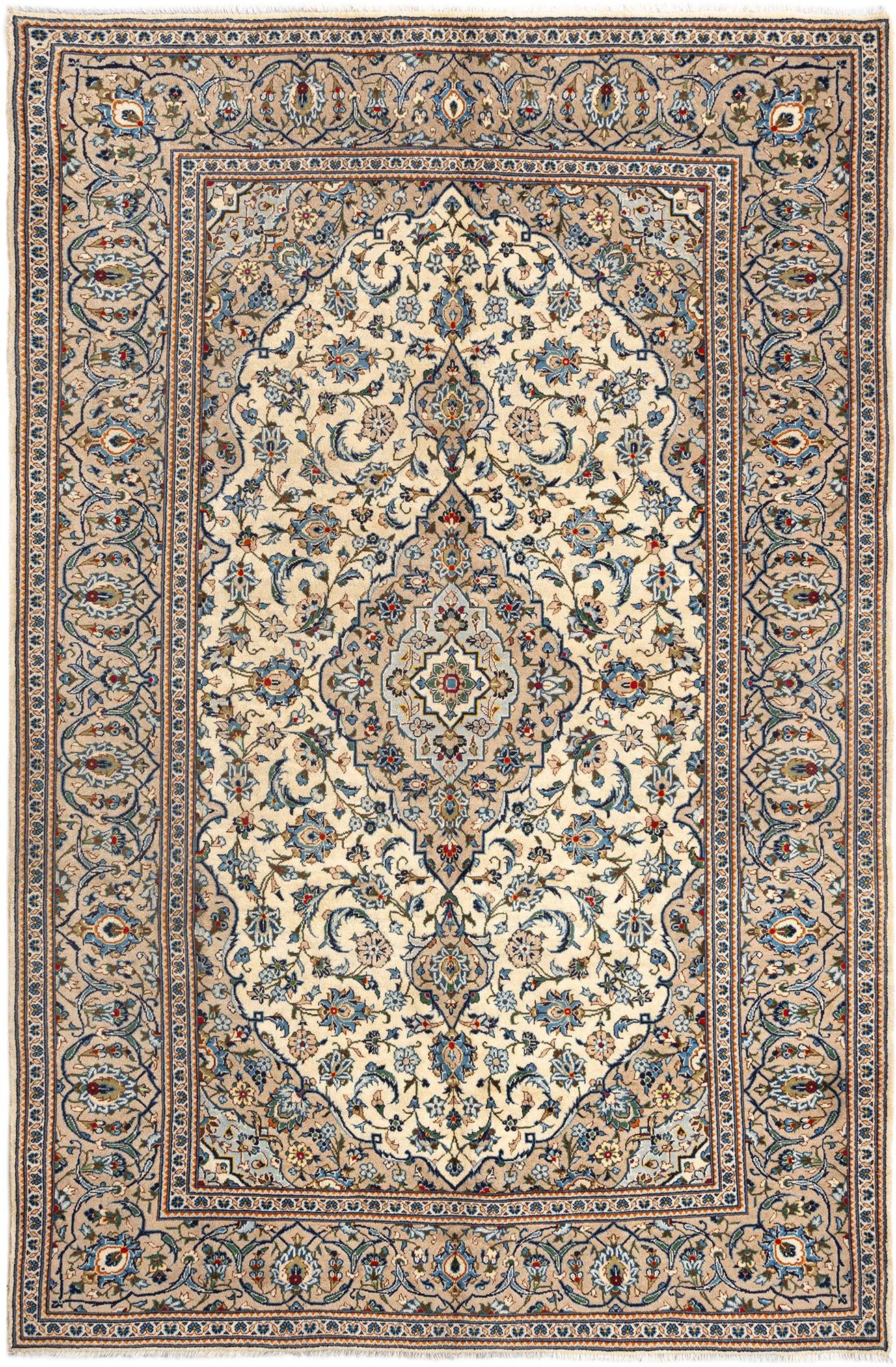 6' 5 x 9' 8 Kashan Wool Rug