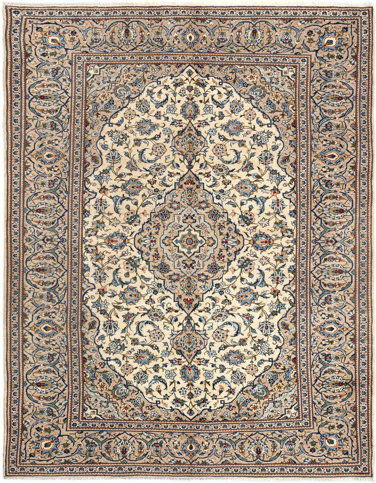 Detail image of 6' 5 x 9' 8 Kashan Wool Rug
