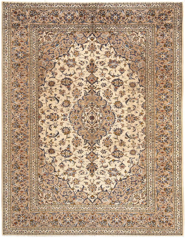 Detail image of 6' 6 x 9' 9 Kashan Wool Rug