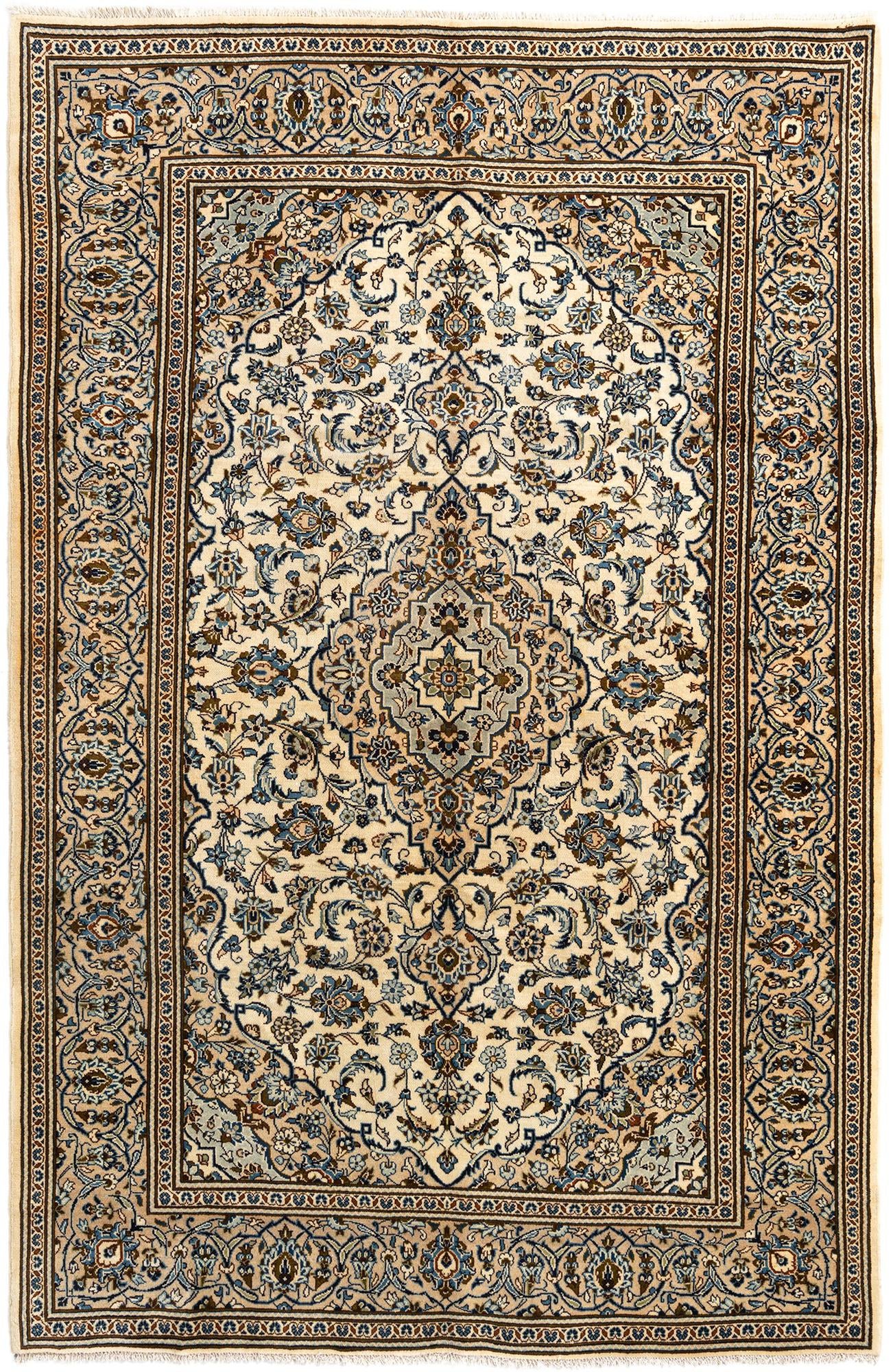 6' 5 x 9' 10 Kashan Wool Rug