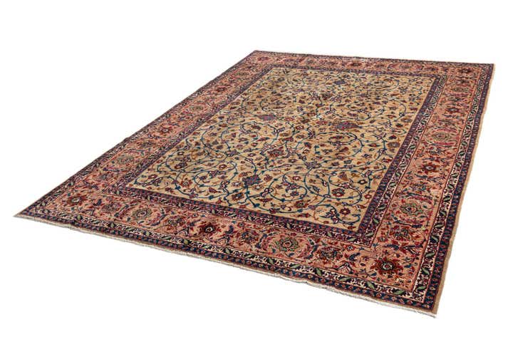 8' 4 x 11' Kashan Wool Rug