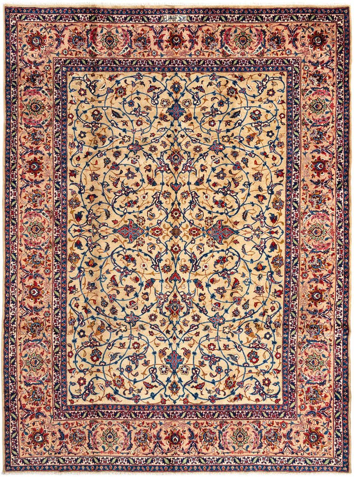 Detail image of 8' 4 x 11' Kashan Wool Rug