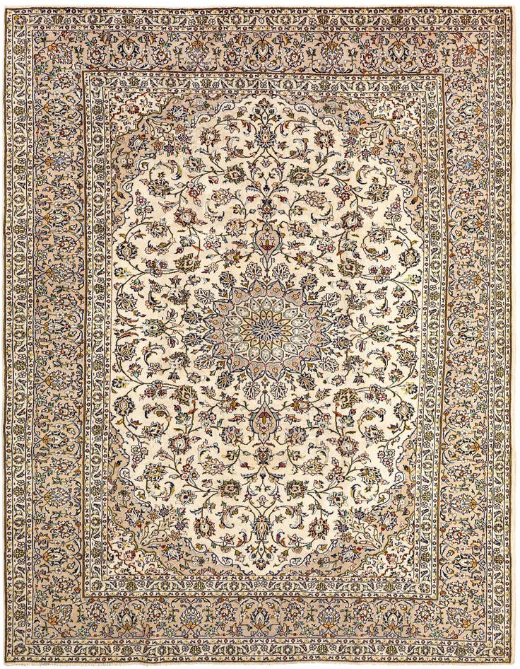 Detail image of 8' 2 x 11' 5 Kashan Wool Rug