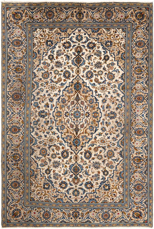 Detail image of 7' 9 x 11' 6 Kashan Wool Rug