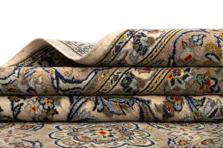 Detail image of 7' 1 x 10' 7 Kashan Wool Rug