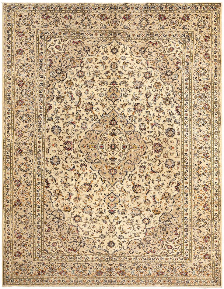 Detail image of 7' 9 x 11' 2 Kashan Wool Rug