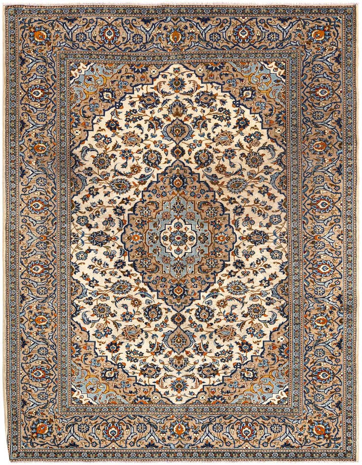 Detail image of 6' 7 x 9' 10 Kashan Wool Rug
