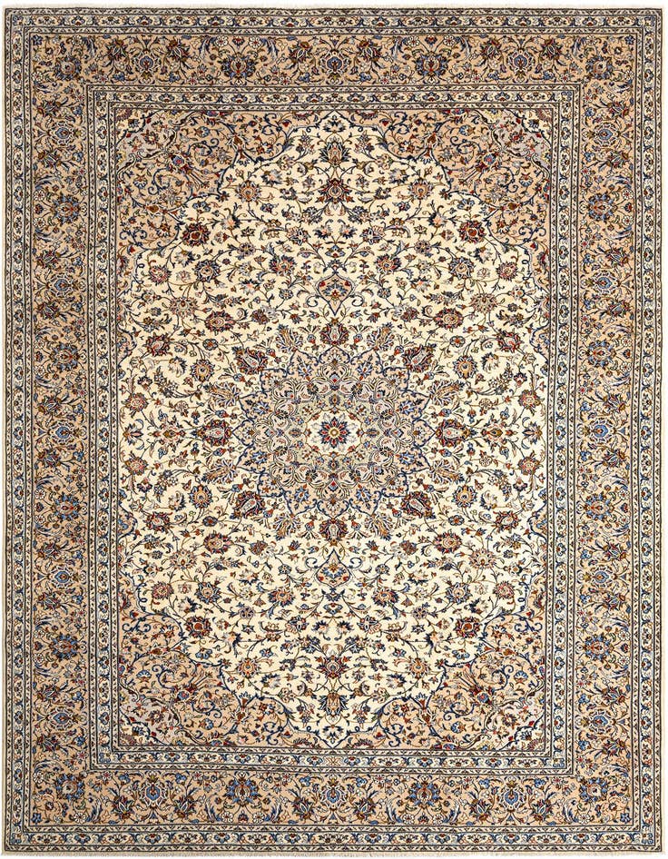 Detail image of 9' 8 x 13' 1 Kashan Wool Rug