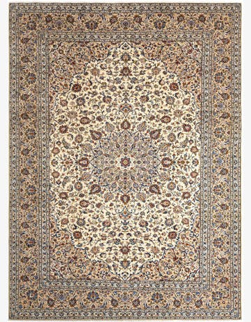 9' 8 x 13' 1 Kashan Wool Rug