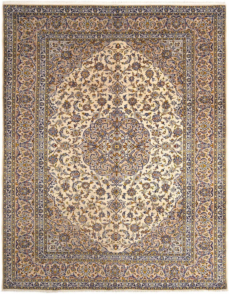 Detail image of 9' 10 x 13' 5 Kashan Wool Rug