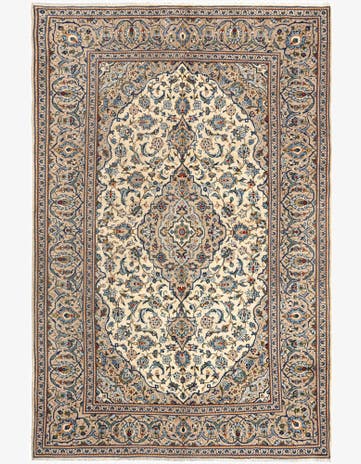 6' 5 x 9' 8 Kashan Wool Rug