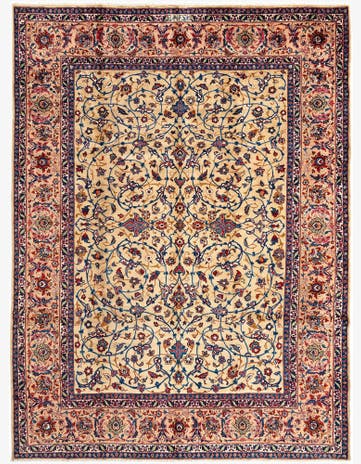 8' 4 x 11' Kashan Wool Rug