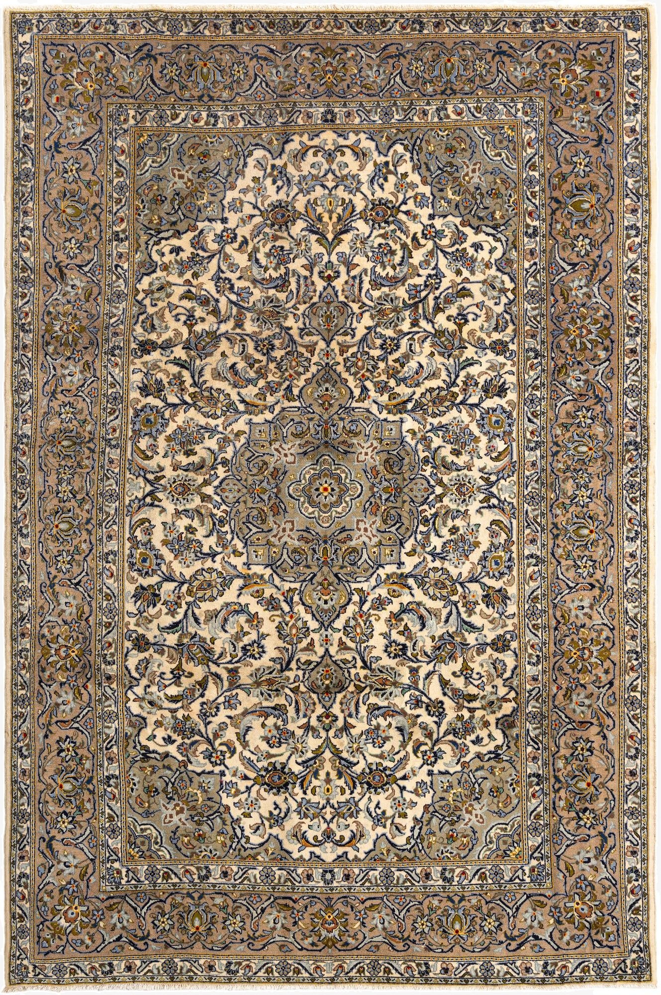 7' 1 x 10' 7 Kashan Wool Rug