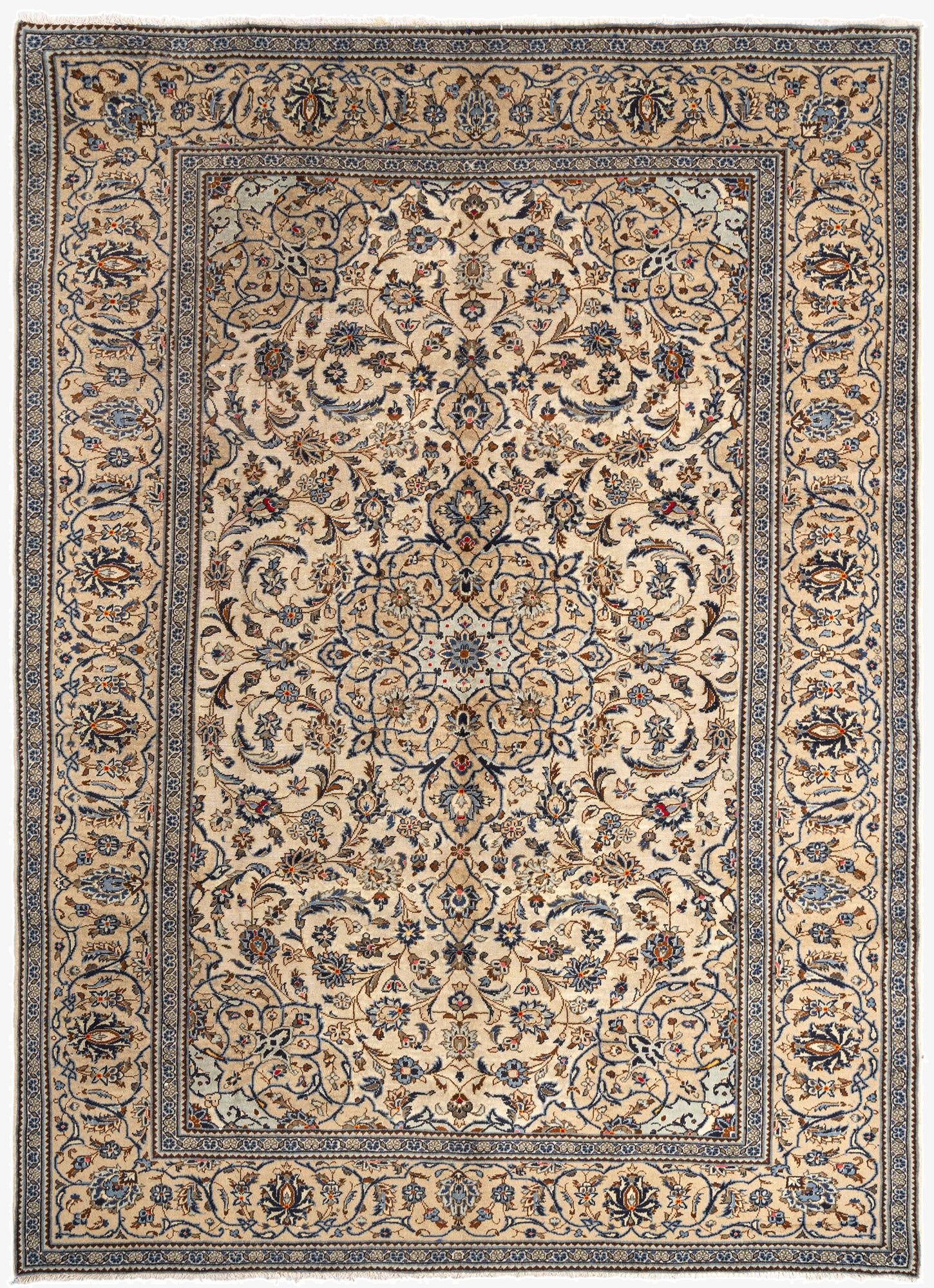 8' x 11' 1 Kashan Wool Rug