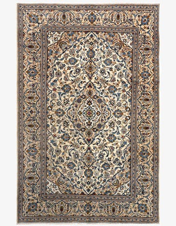 6' 7 x 10' 4 Kashan Wool Rug