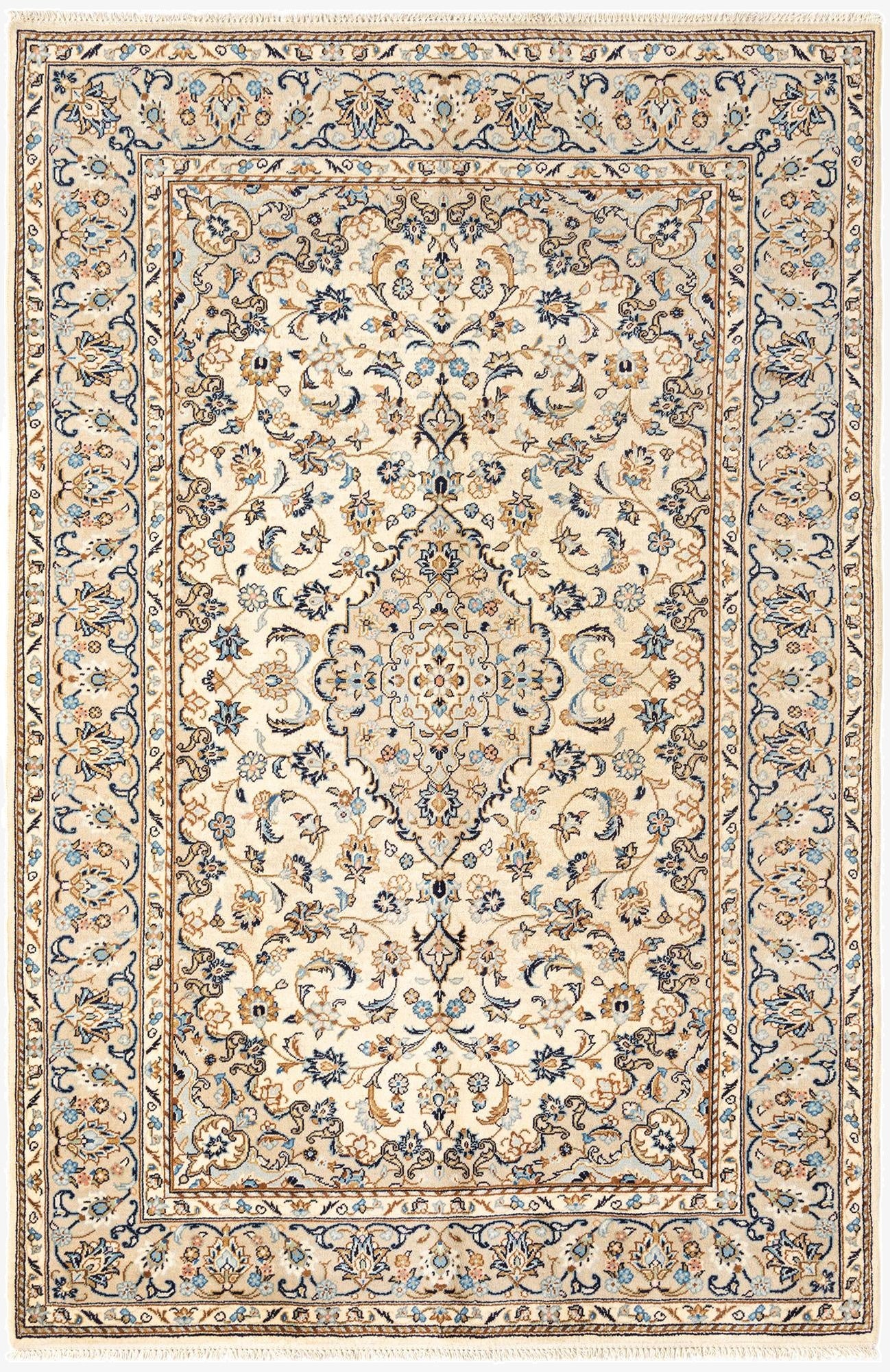 6' 5 x 9' 8 Kashan Wool Rug
